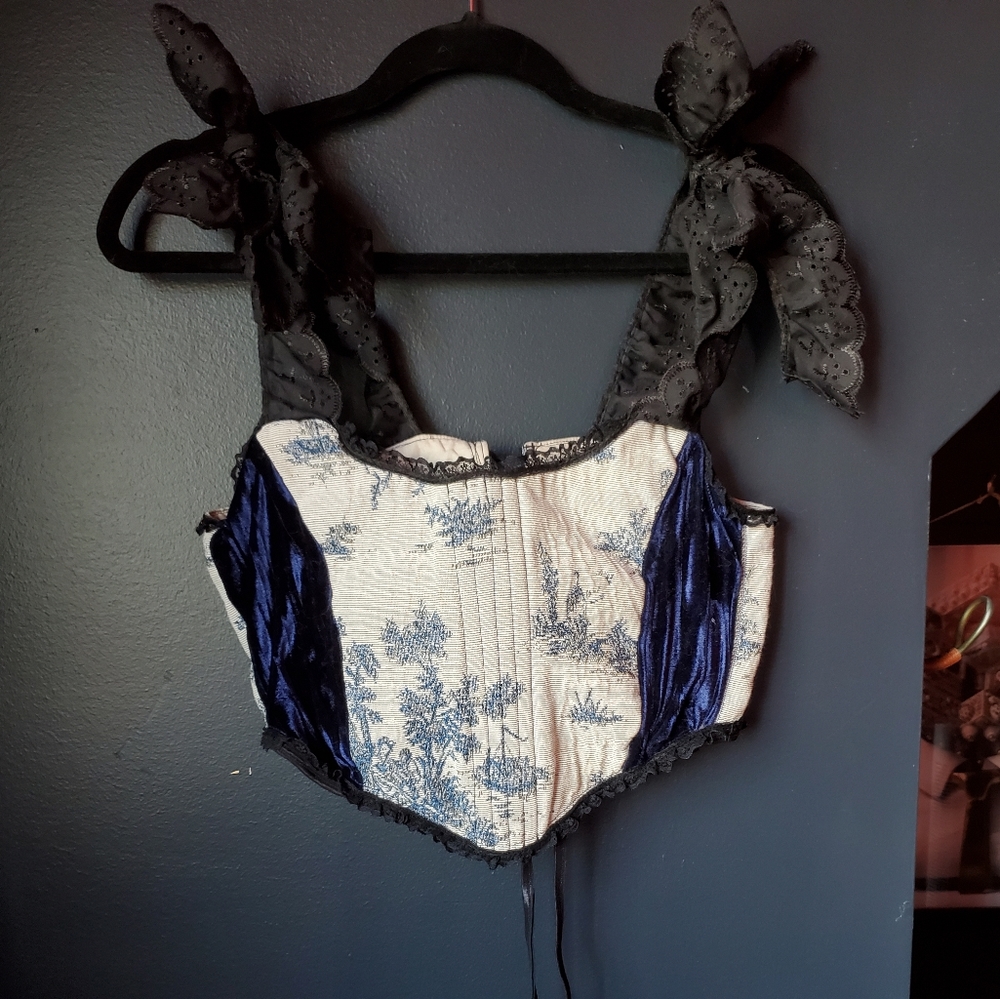 Handmade Cats Got the Cream corset top